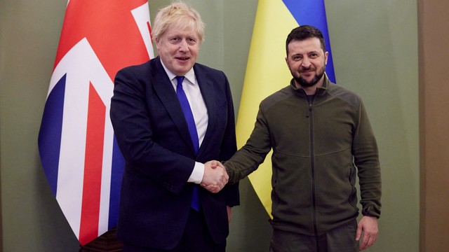 PM Inggris Temui Presiden Ukraina di Kiev, Bahas Bantuan Ekonomi dan Senjata