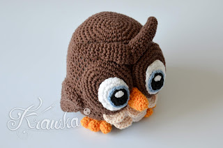 Krawka: Cute crochet owl pattern by Krawka: forest owl, crochet animals, cute toy amigurumi