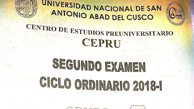 Examen de Admision Cepru Unssac Grupo A 2018-1 (PDF)