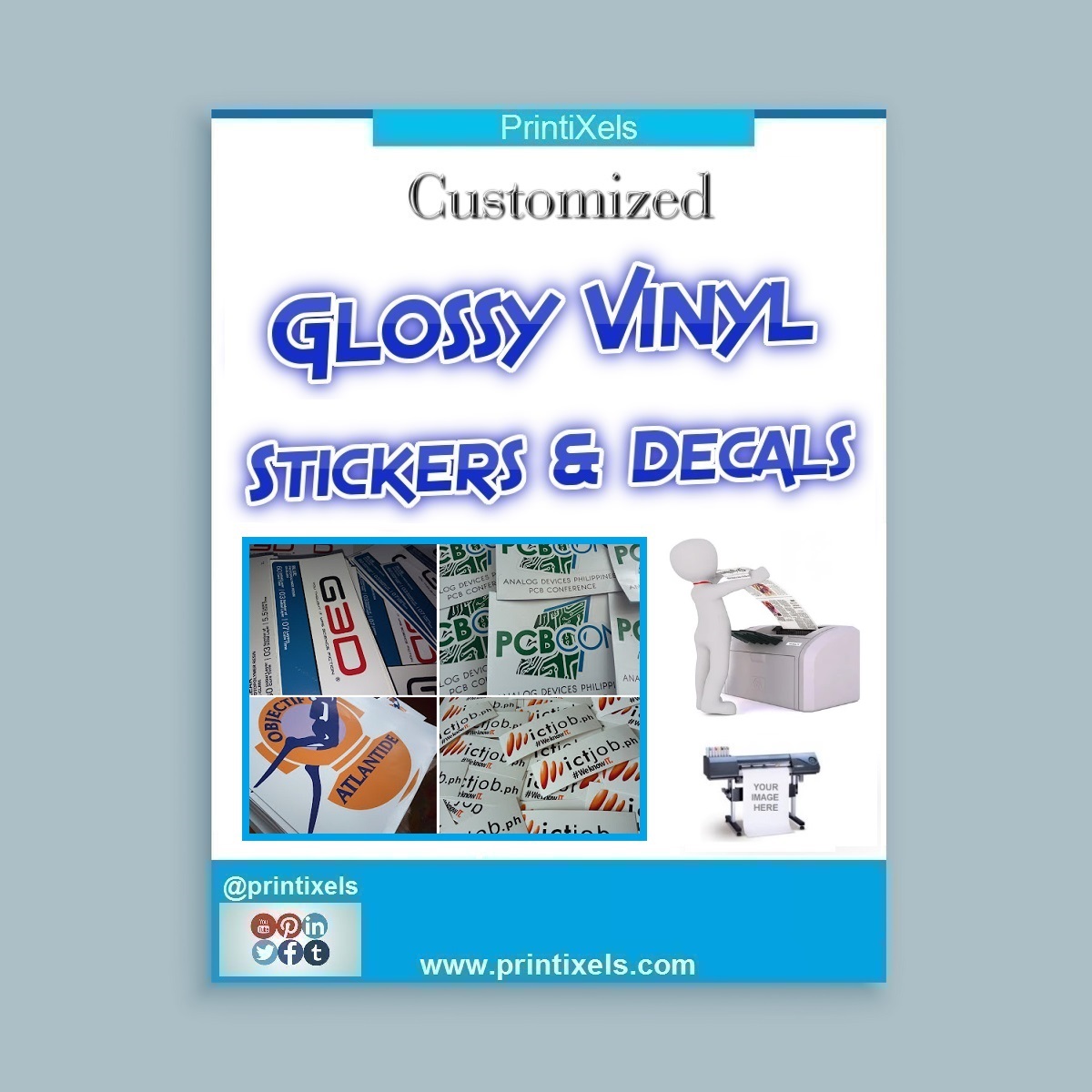 Customized Glossy Vinyl Stickers & Decals Philippines