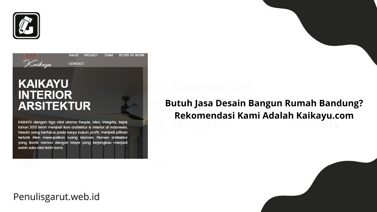 Jasa Desain Bangun Rumah Bandung