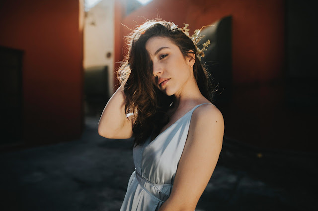 Woman Wearing White Spaghetti-strap Dress