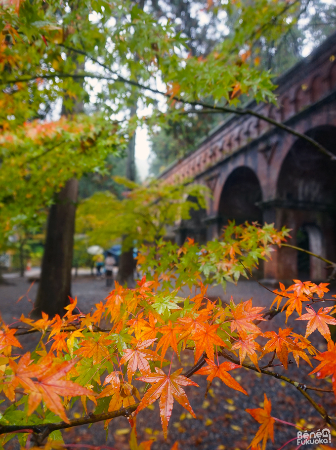 Momiji et suirokaku (aqueduc) au Nanzen-ji, Kyôto