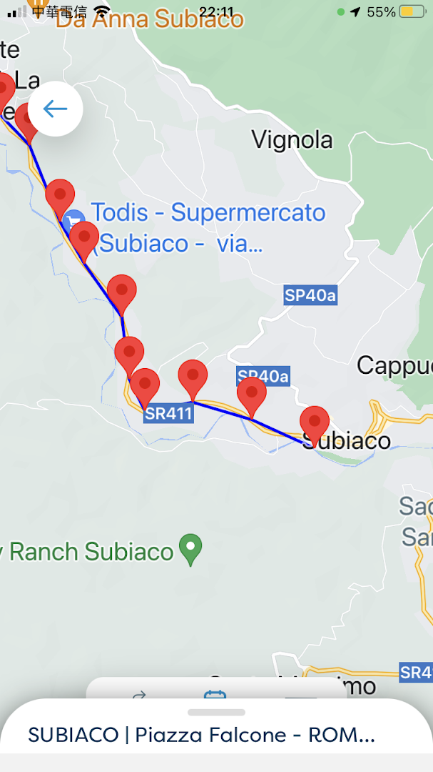 Cotral_App_Route Map
