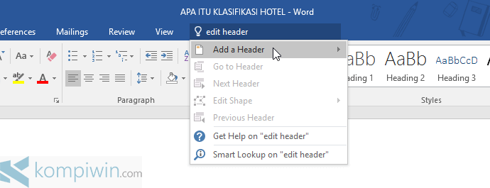 Tell Me Office 2016