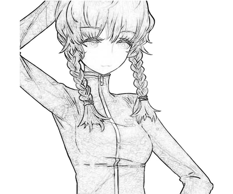 printable-steins-gate-suzuha-amane-face_coloring-pages-1