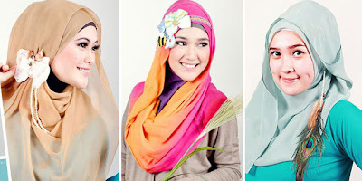 cara memakai hijab modern