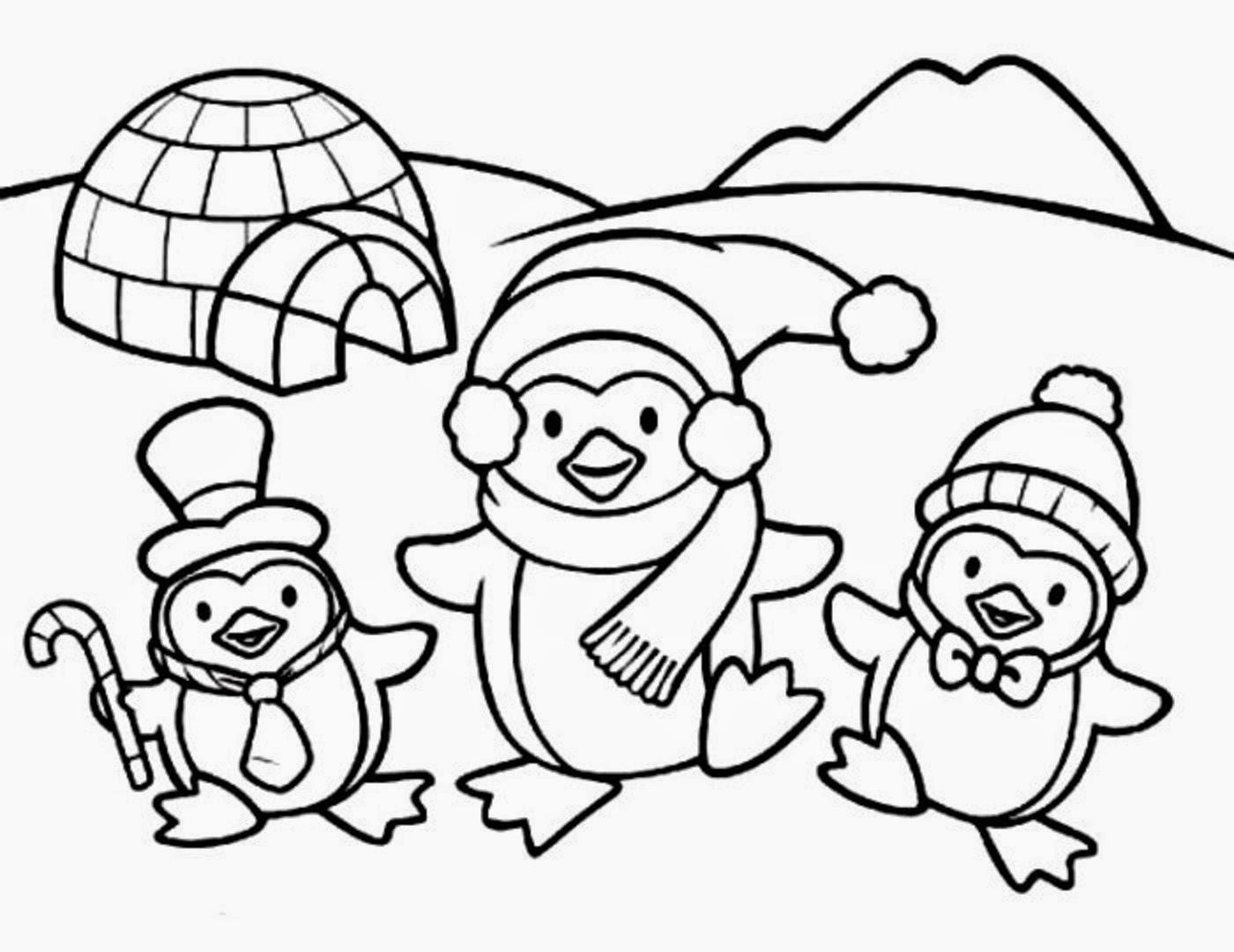 Penguin Coloring Pages 3