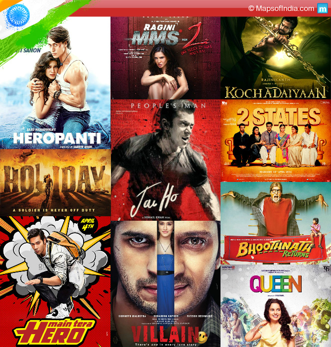 top Bollywood movies 2014