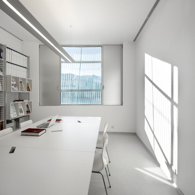 Picture of minimalist office in the modern pharmacy building