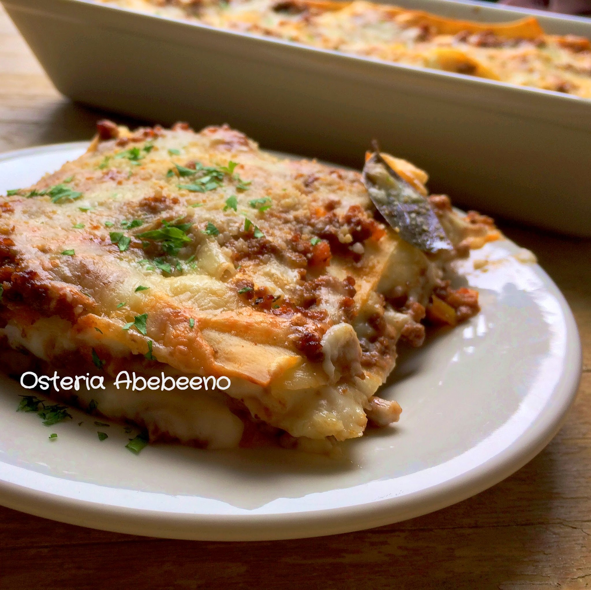 Lasagne Al Forno Classiche ラザーニャ ボロネーゼ Osteria Abebeeno
