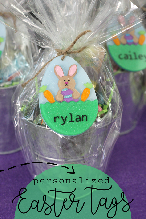 Personalized Easter Tags at gingersnapcrafts.com