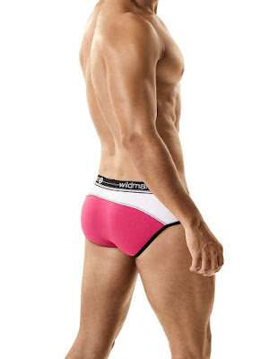 WildmanT Moon Short Brief Underwear Fuchsia Back Cool4guys