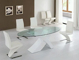 Modern Dining Room furniture, white color