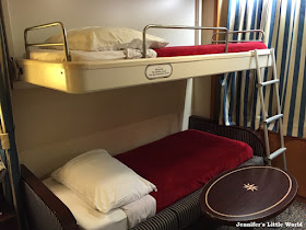 Bunkbeds on Disney Magic cruise ship