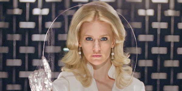 January Jones as Emma Frost her ability is similar with Professor X and 