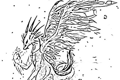 scary dragon coloring pages