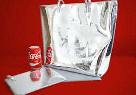 Skinnydip x Coca Cola Silver Bag