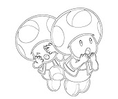 #4 Toad Coloring Page