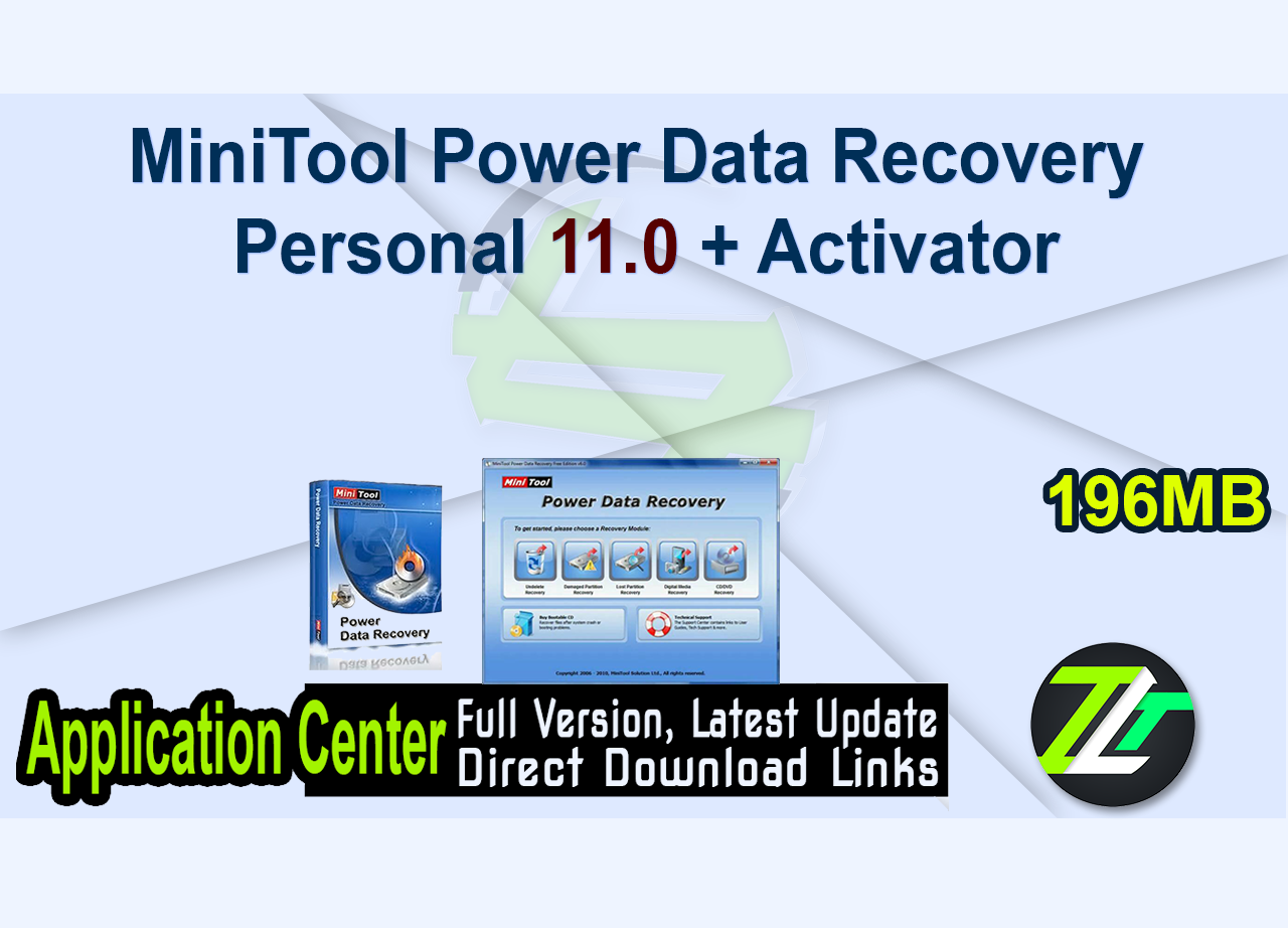 MiniTool Power Data Recovery Personal 11.0 + Activator