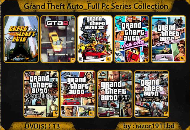 100% Working PC Game Zone: Grand Theft Auto_Full PC Series ...