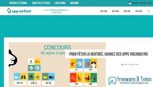 Le site du jour : App-enfant