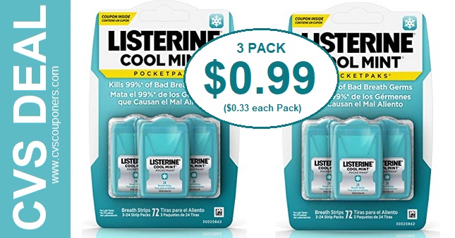 Cheap Listerine Breath Strips at CVS
