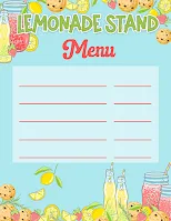 Lemonade Stand Menu