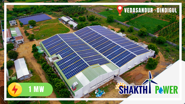 Industrial Rooftop Solar Plant - 1 MW  Dindigul