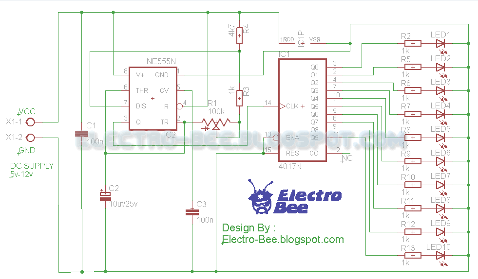 Rangkaian Running Led 