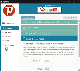 Menggabungkan Koneksi Psiphon Dan SSH