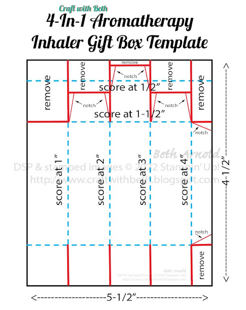 aromatherapy inhaler gift box simply fabulous stamp set potted succulent dies 3D gift box gift packaging template graphic