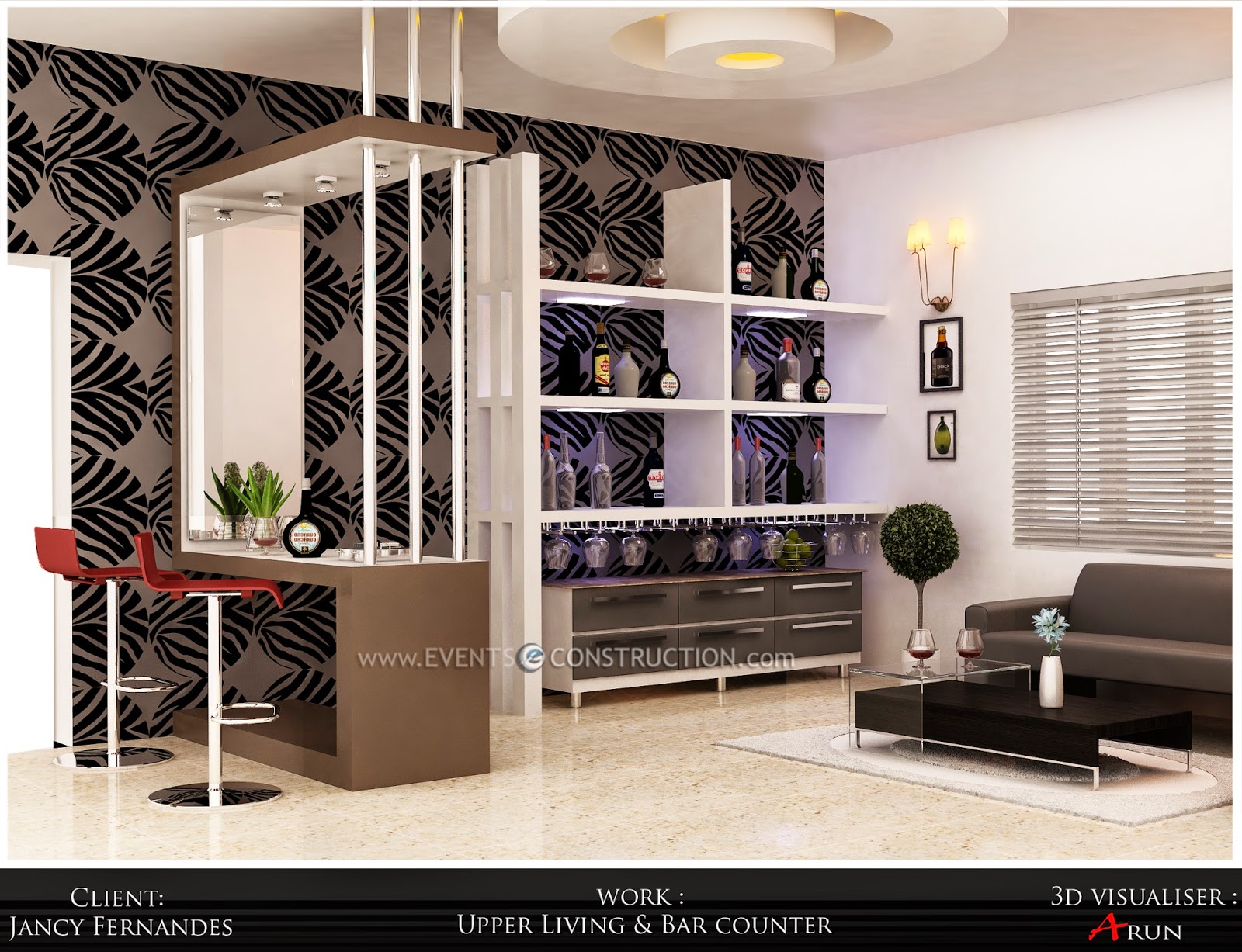 Bar Counter Design In Living Room Home Designs Inspiration