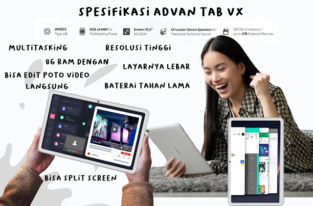 spesifikasi advan tab vx