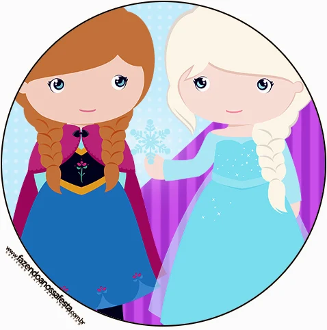 Frozen Babies in Christmas Toppers or Free Printable Candy Bar Labels.