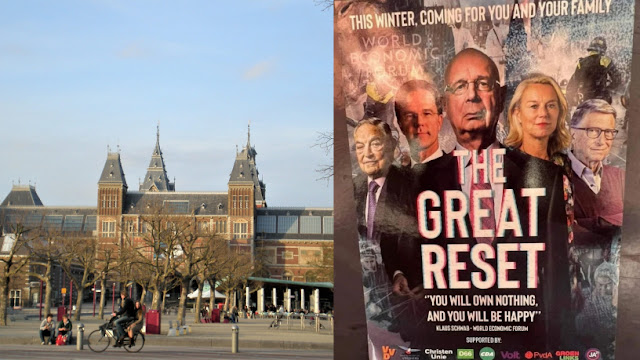 Εκατοντάδες αφίσες σε κεντρικά σημεία του Άμστερνταμ με την «Μεγάλη...