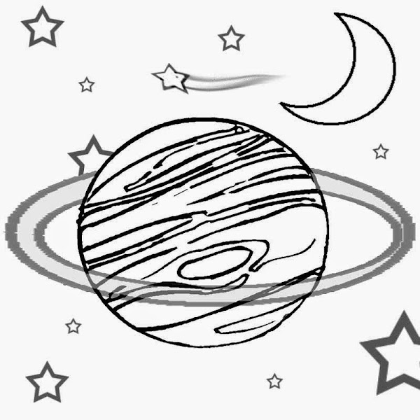 Moon And Stars Coloring Pages Printable Colorings Net