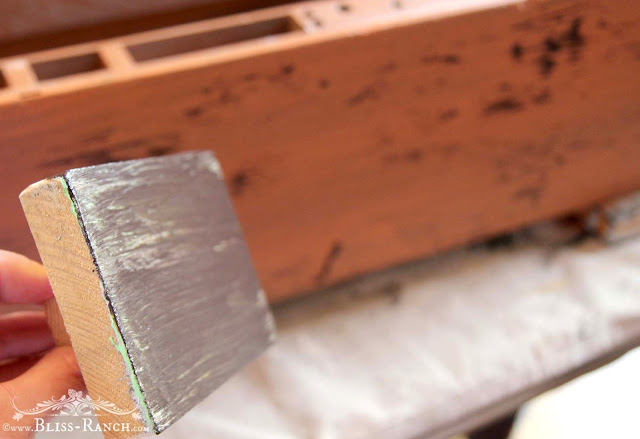 Homemade Wooden Paint Drag for Distressing and Paint Layering, Bliss-Ranch.com
