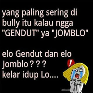 gambar dan kata-kata lucu gokil jomblo dan gendut buat dp bbm