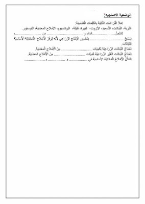 فروض و إختبارات في جميع المواد للسنة الخامسة إبتدائي  الفصل الثاني