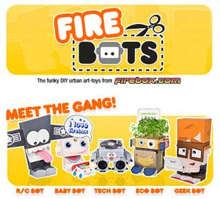 Firebox Firebots Papercraft