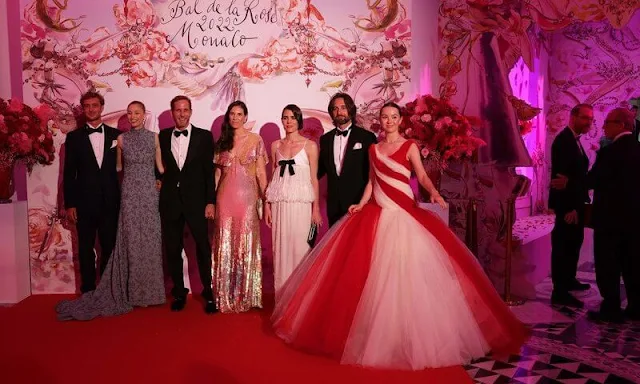 Princess Caroline, Charlotte Casiraghi, Pierre Casiraghi, Beatrice Borromeo, Tatiana Santo Domingo and Princess Alexandra