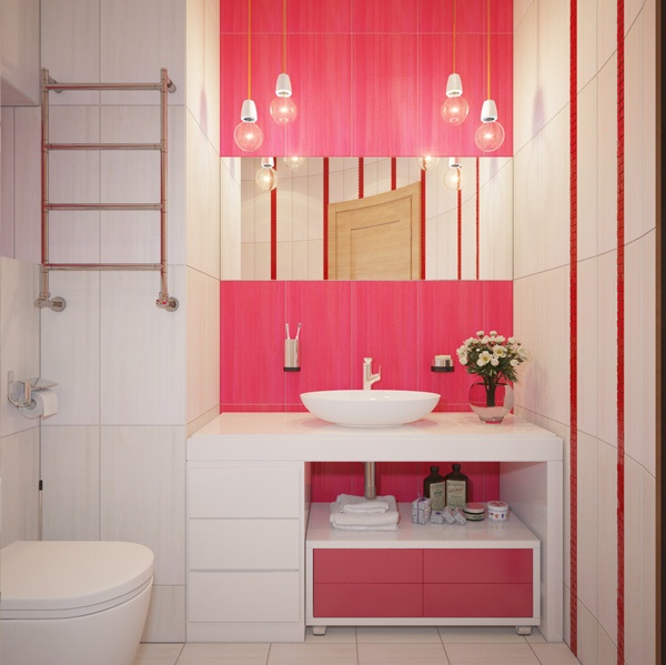  Desain  Kamar  Mandi  Pink  Cantik Rancangan Desain  Rumah 