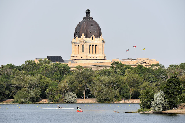 Saskatchewan Parliament on Wascana Lake.