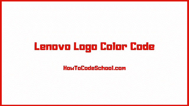 Lenovo Logo Color Code