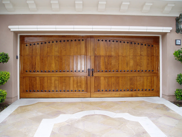 wood garage door panels