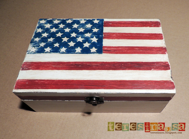 caja bandera USA
