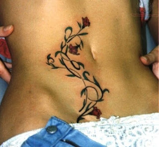 Flower Tattoos On Stomach