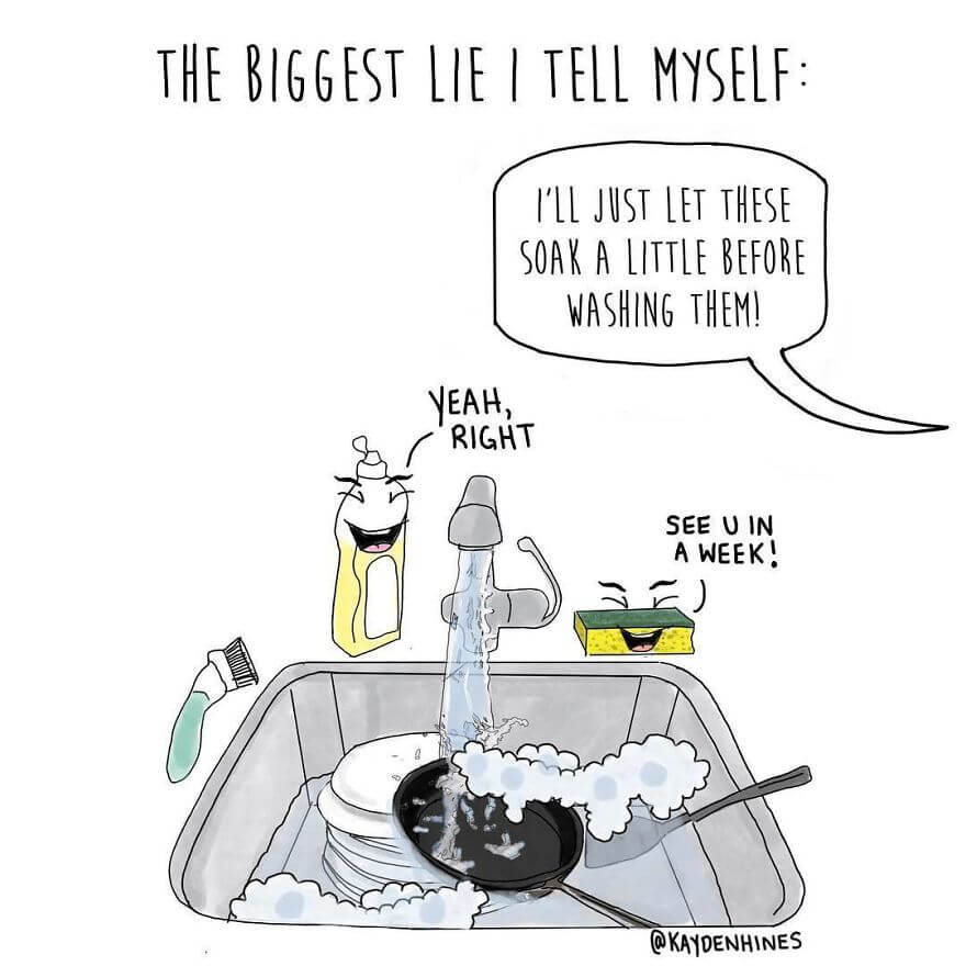 30 Sarcastic Illustrations Depict The Real Problems Of Adult Life