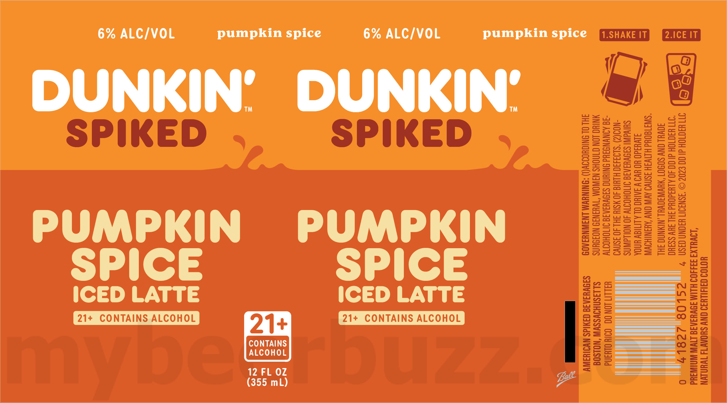 Harpoon & Dunkin’ Team Up For Dunkin’ Spiked Pumpkin Spice Iced Latte